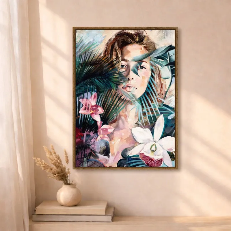 Shape of Her Canvas Wall Art With Frame media 4