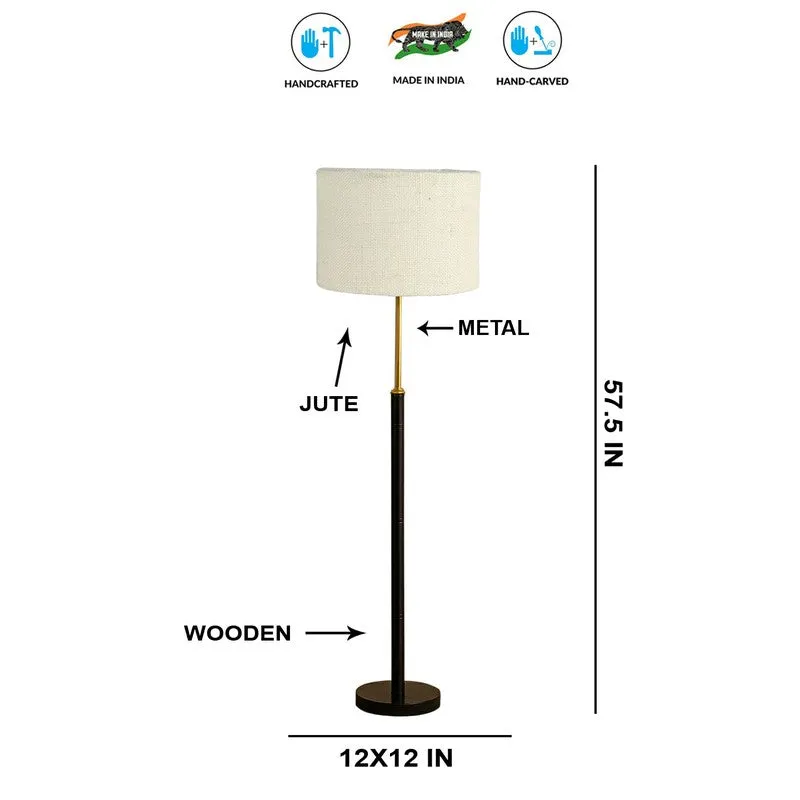 Horizon Curve Wooden Floor Lamp - White media 8