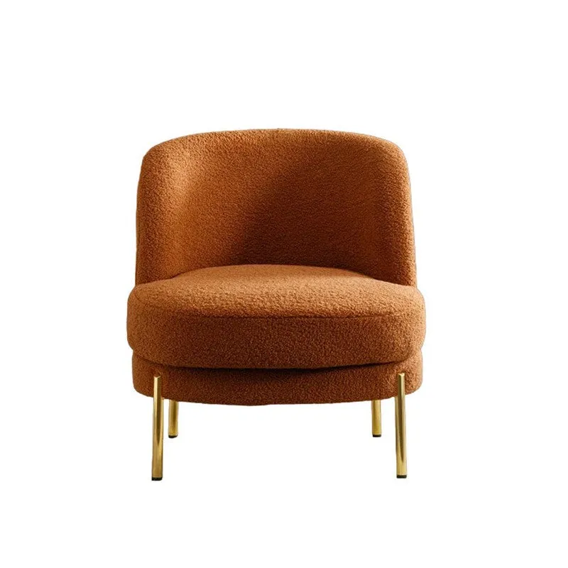 Calyra Neem Wood Accent Chair - Orange media 4