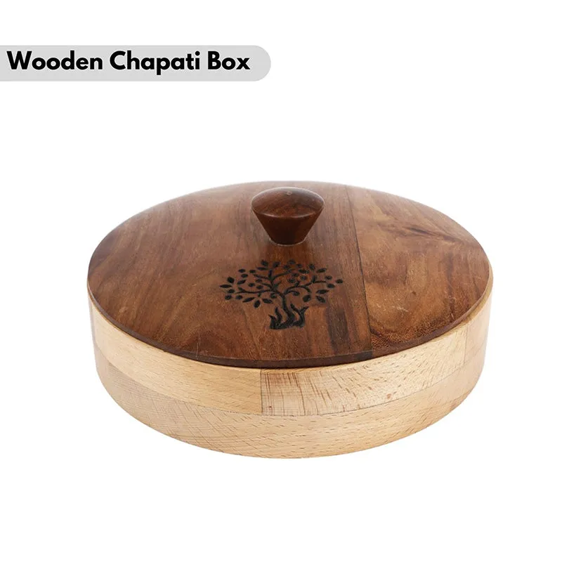 Timberine Sheesham Wood Casserole media 3