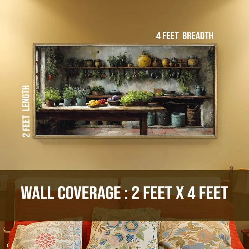 Herb Garden Canvas Wall Painting With Frame media 9