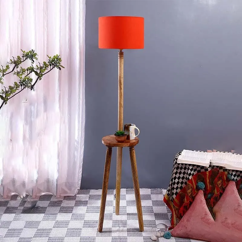 Tripod Floor Lamp - Orange media 3