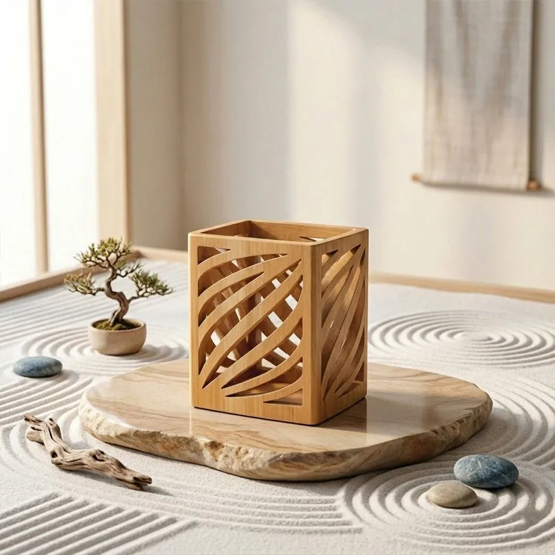 Meal Muse MDF Rustic Cutlery Stand media 6