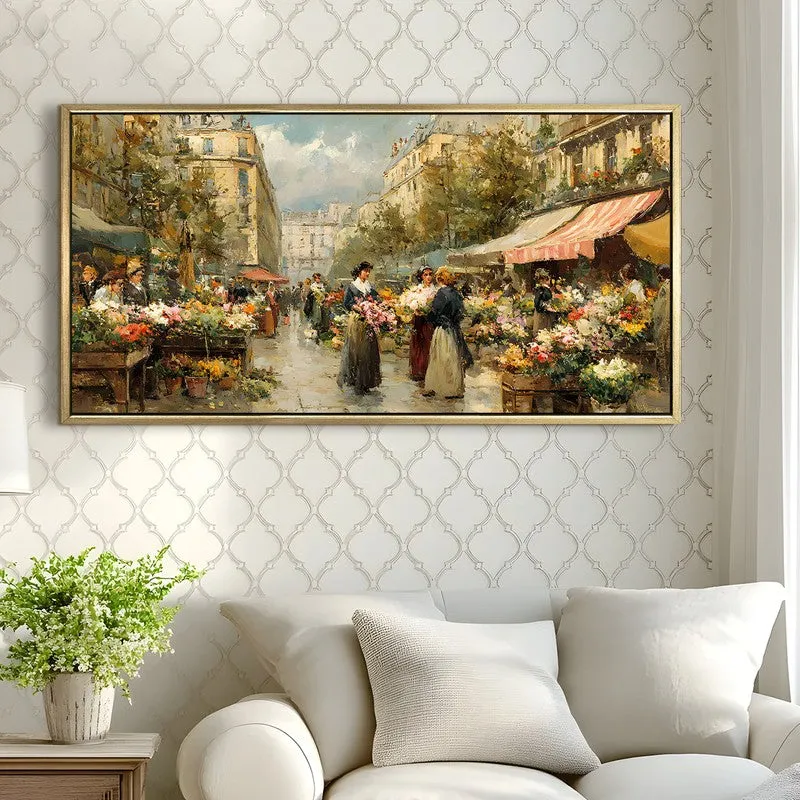 Antique European Market Journey Wall Art media 3