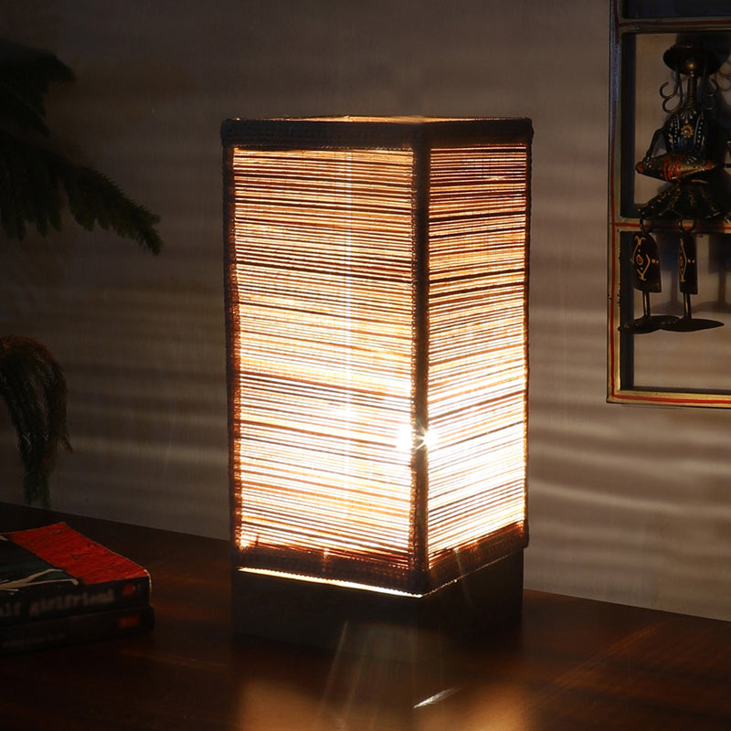 Seralya Bamboo Table Lamp - Beige