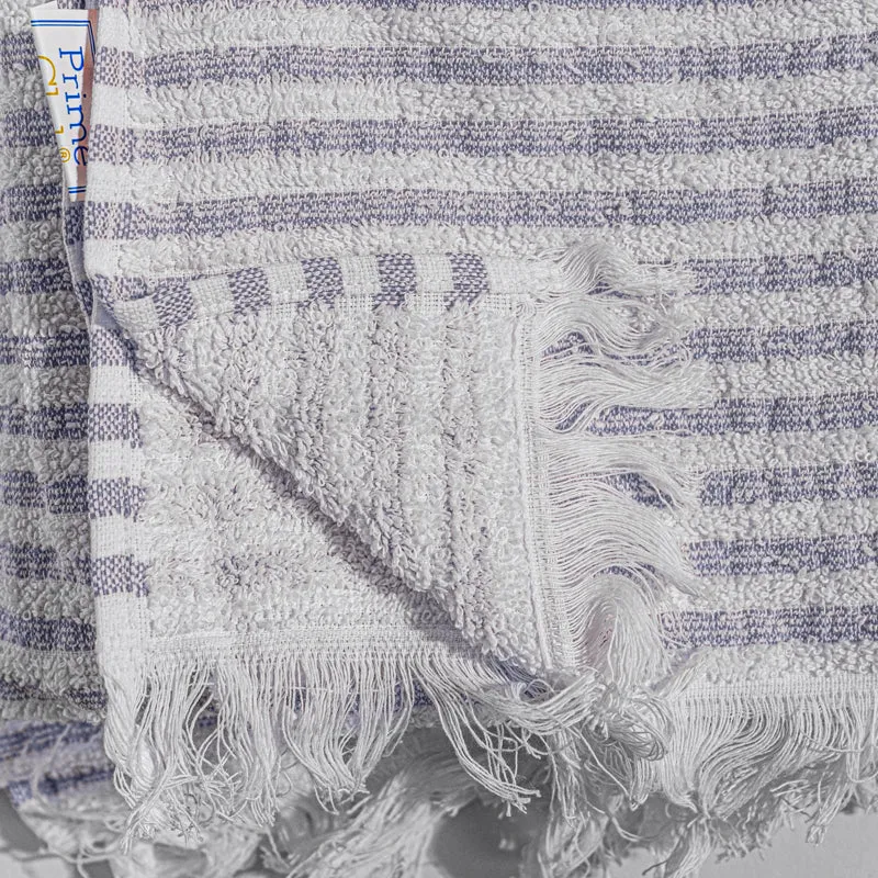 Micro Cotton LuxeDry Striped Comfort Bath Towel - Purple & White media 6