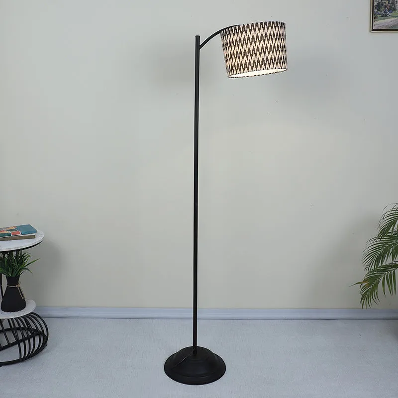 Chevronic Printed Arched Iron Floor Lamp media 2