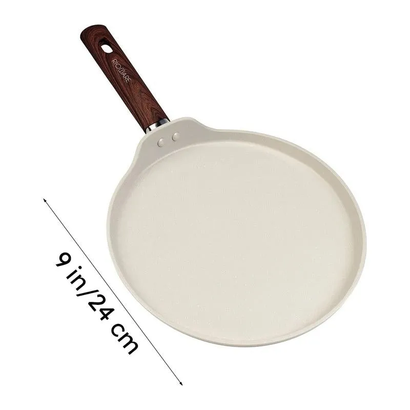 Rioware SmoothSpread Cast Aluminium Non-Stick Dosa Tawa - 24 cm media 11
