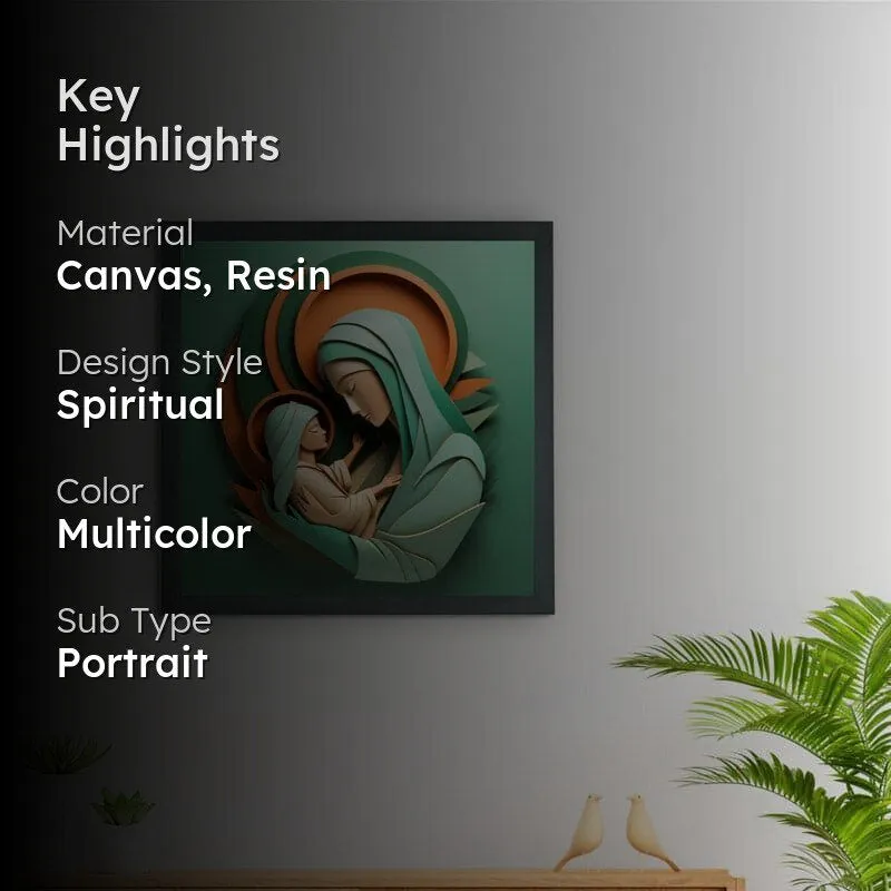 Mother Mary & Baby Jesus Wall Art media 2