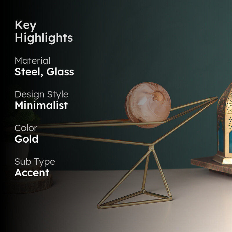 Orbus Nixo Showpiece - Peach & Golden media 2