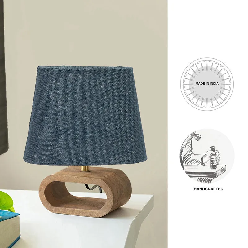 Ajna Wooden Table Lamp - Black,Brown media 4