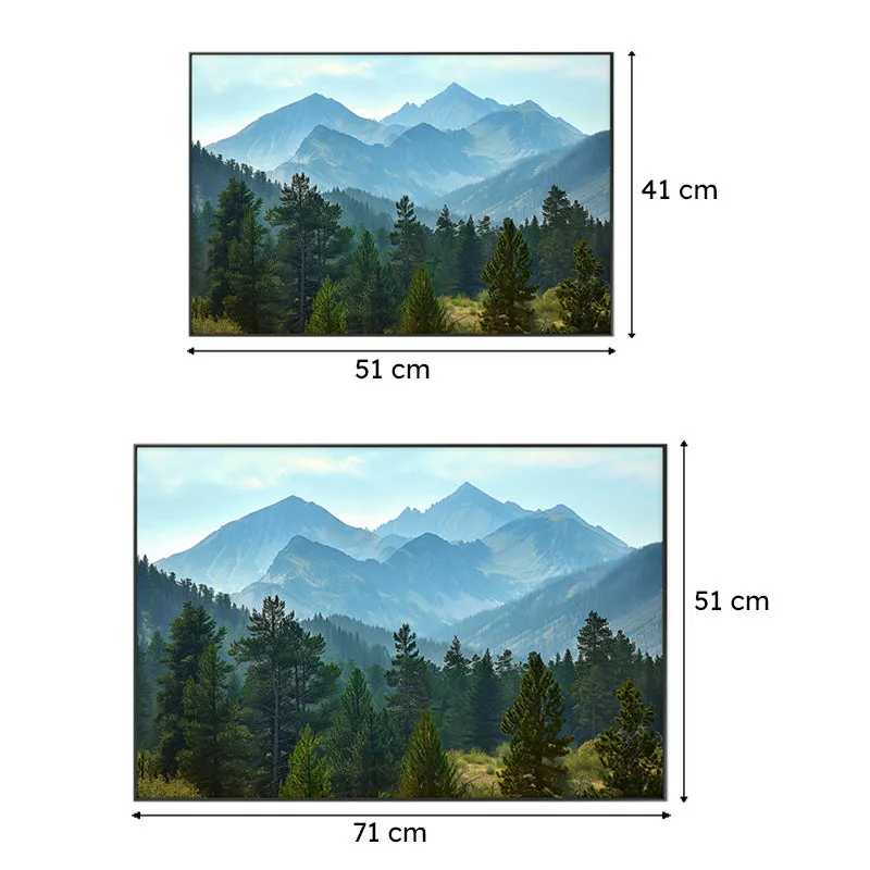 Serene Hillscape Canvas Wall Painting media 7