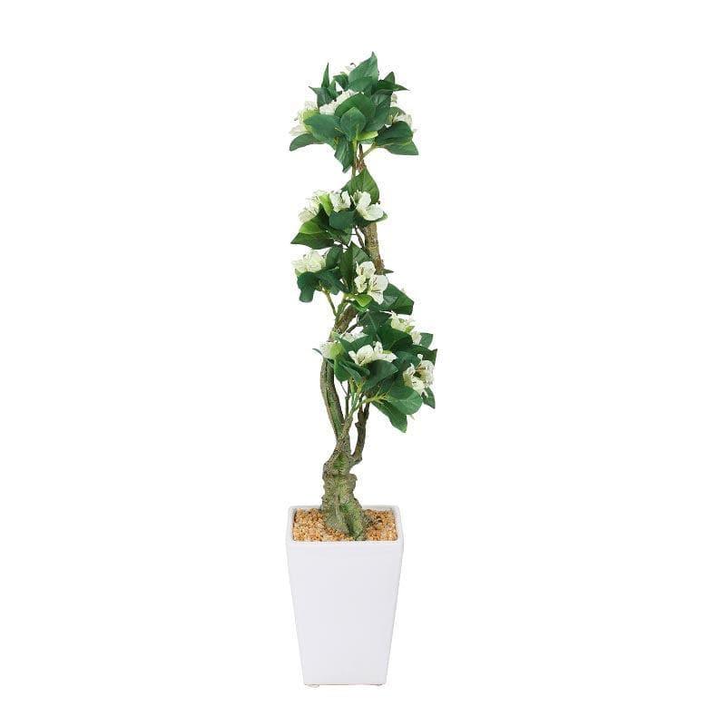 Tall Faux Bougainvillea Bonsai (59 cms) - White media 3