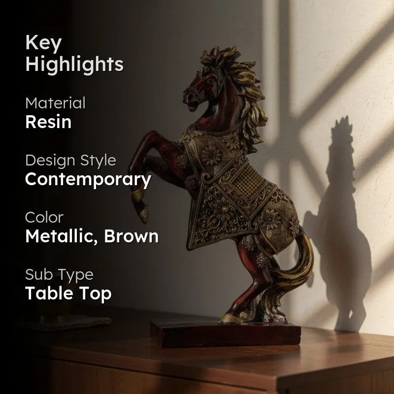 Regal Stallion Resin Showpiece media 2
