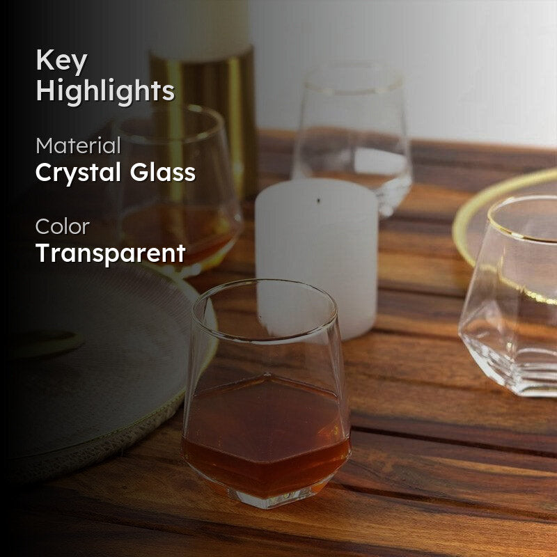 Diamond Edge Glass (340 ml) - Set Of Four media 2