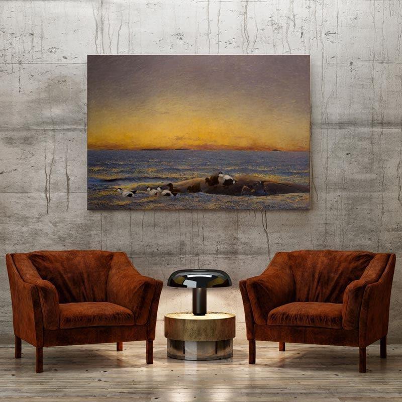 Morning Mood - The Sea Canvas Painting - Bruno Andreas - Gallery Wrap