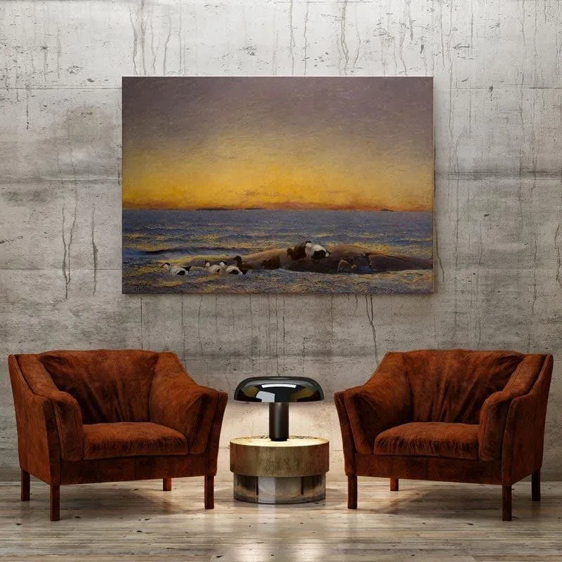 Morning Mood - The Sea Canvas Painting - Bruno Andreas - Gallery Wrap media 1