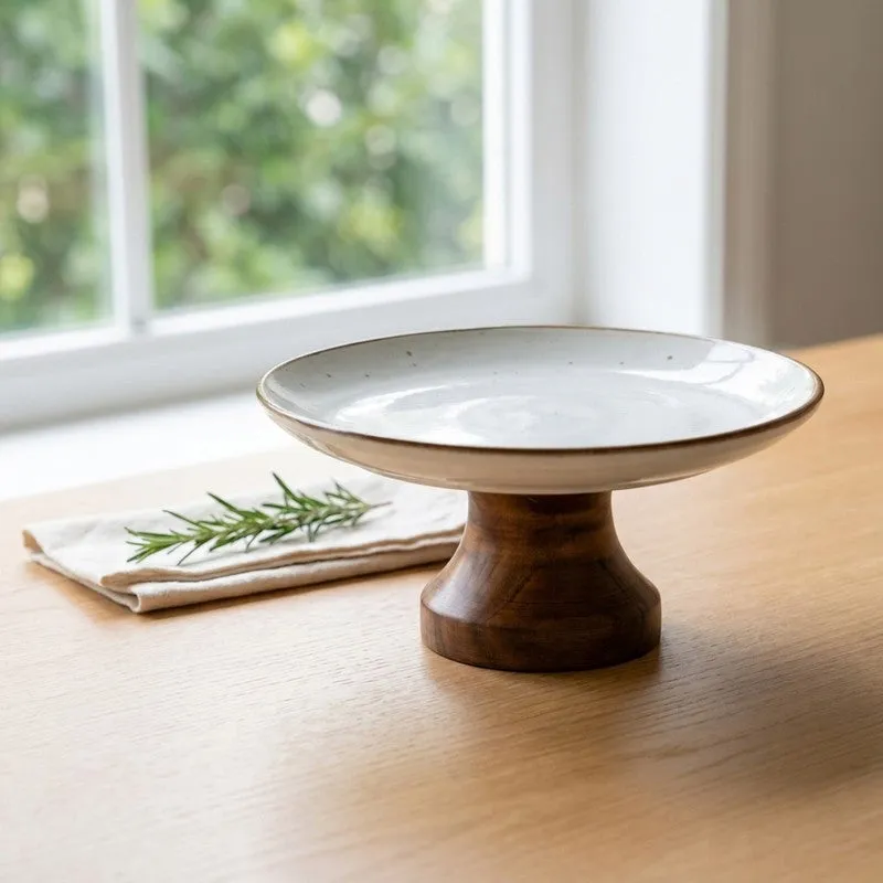 Border Round Ceramic Cake Stand media 3