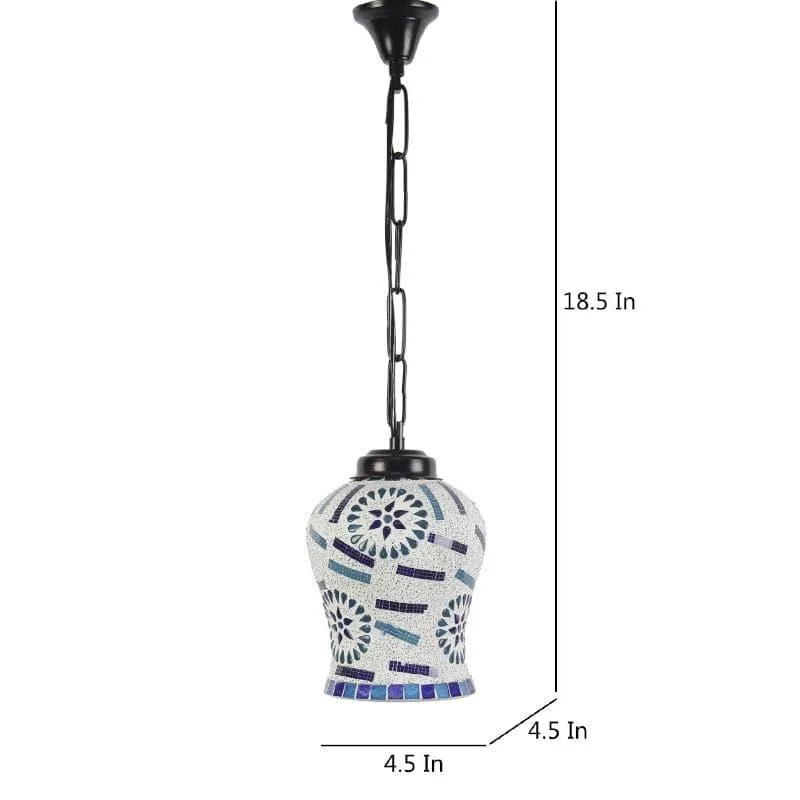 Floral Fenda Glass Ceiling Lamp media 5