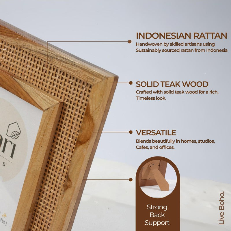 Fynlan Boho Wooden Photo Frame media 5