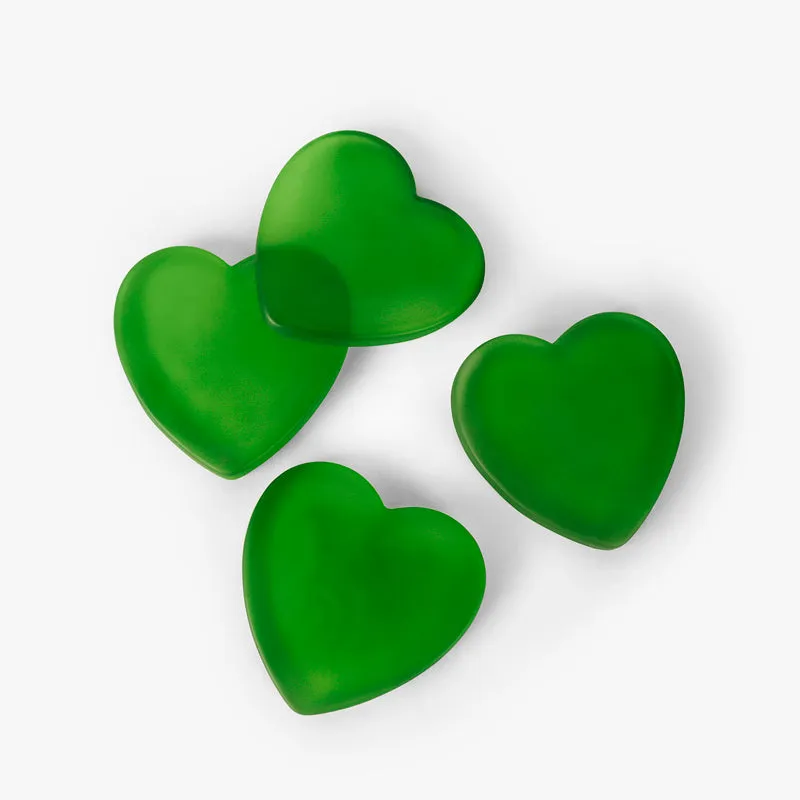 Glossy Hearty Mist Glass Coaster (Green) - Set Of Four media 5