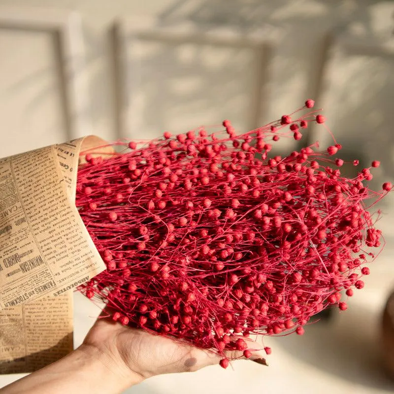Amora Fax Dried Flower Bunch - Red media 1