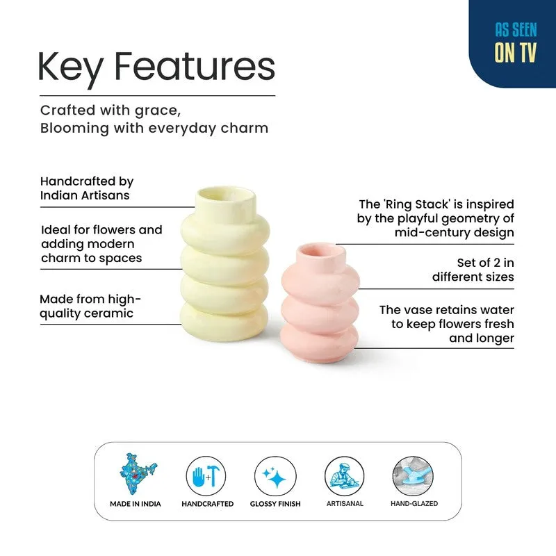 Nova Ceramic Vase - Set Of Two media 6