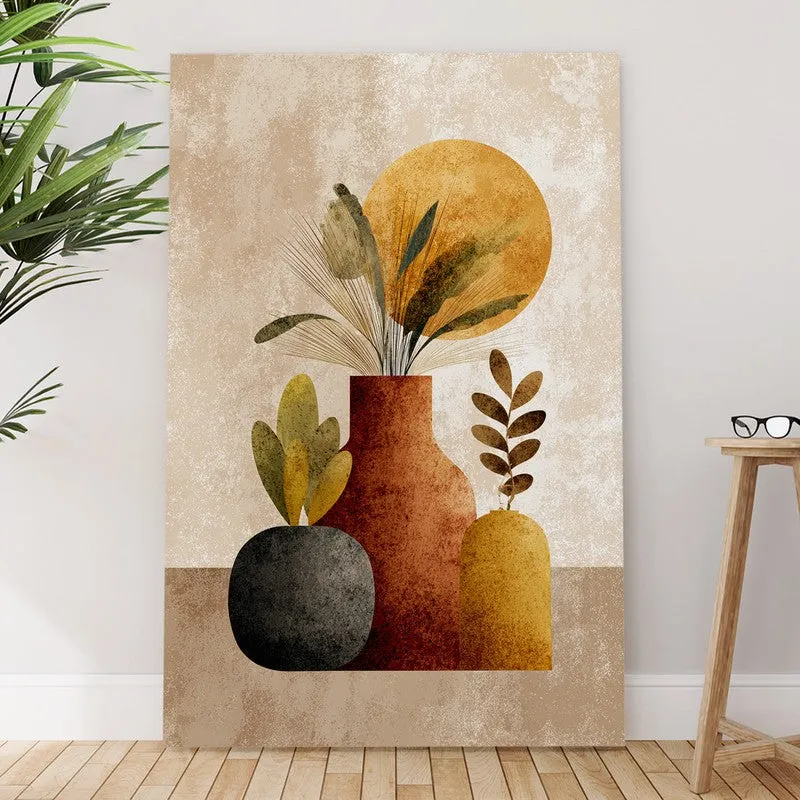 Abstract Vase & Foliage Canvas Wall Art media 6