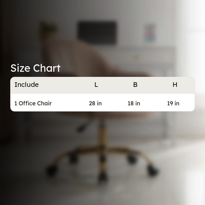 Chairon Metal Office Chair  -  Brown media 8