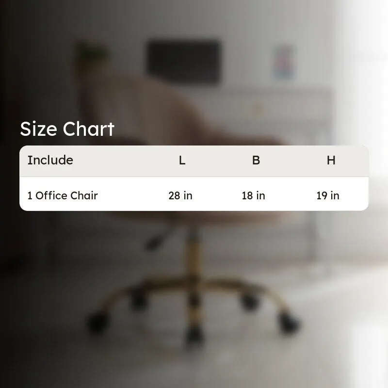Chairon Metal Office Chair - Brown media 8