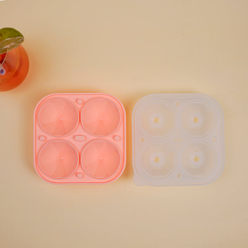 Floe Silicone 4-Cube Ice Mould - Peach media 4