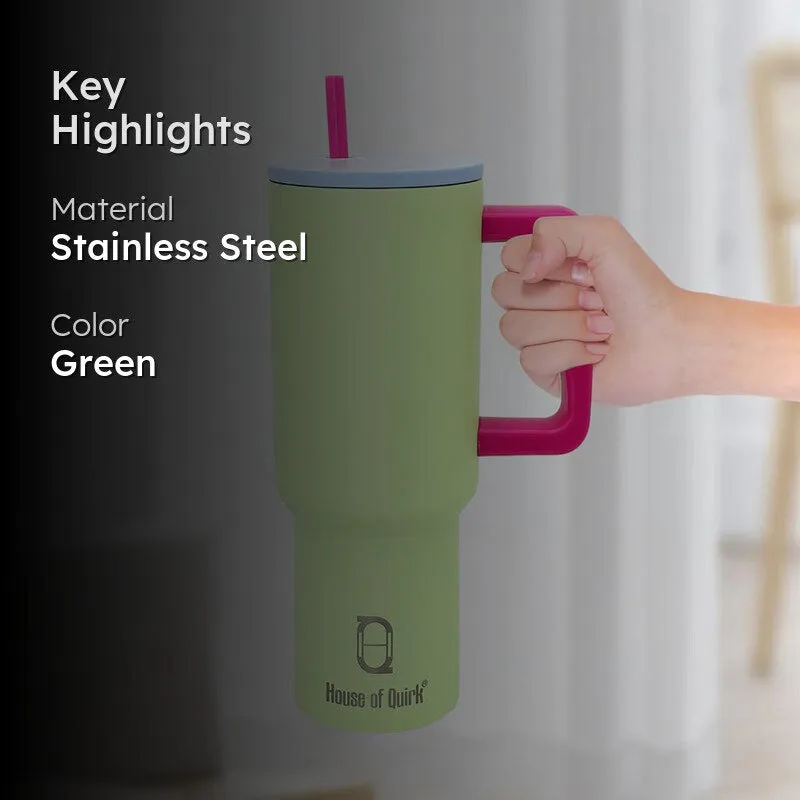Sipsation Stainless Steel Tumbler (1200 ML) - Green media 2