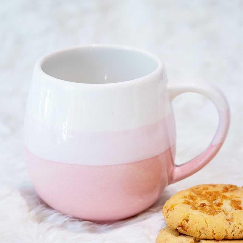 Wave Stoneware Coffee Mug (440 mL Each/Pink) - Set of Two media 5
