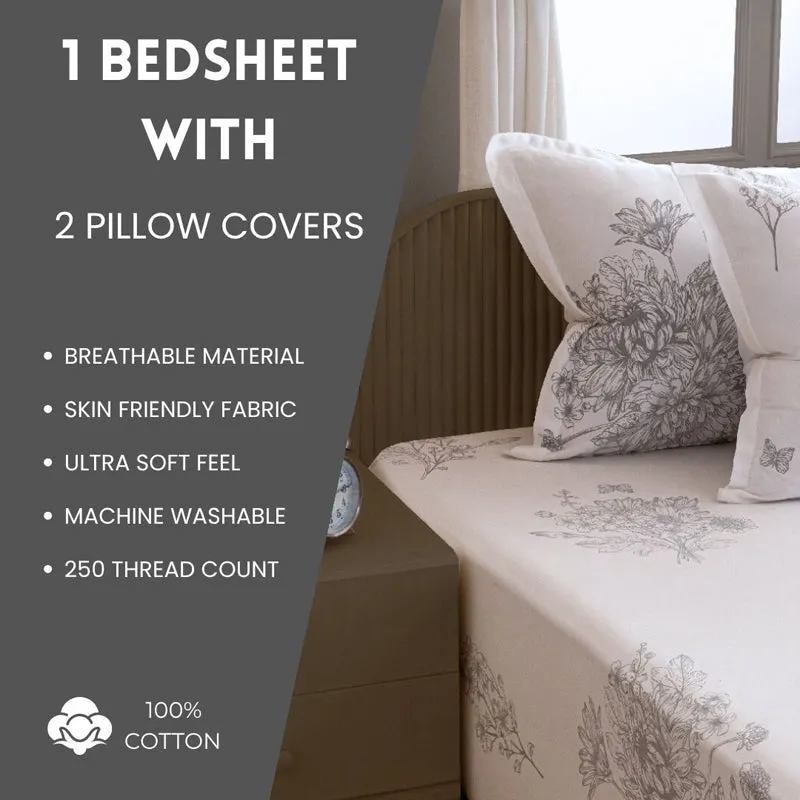 Swayam Pristine in White Bedsheet - 210 TC || Super Soft media 8