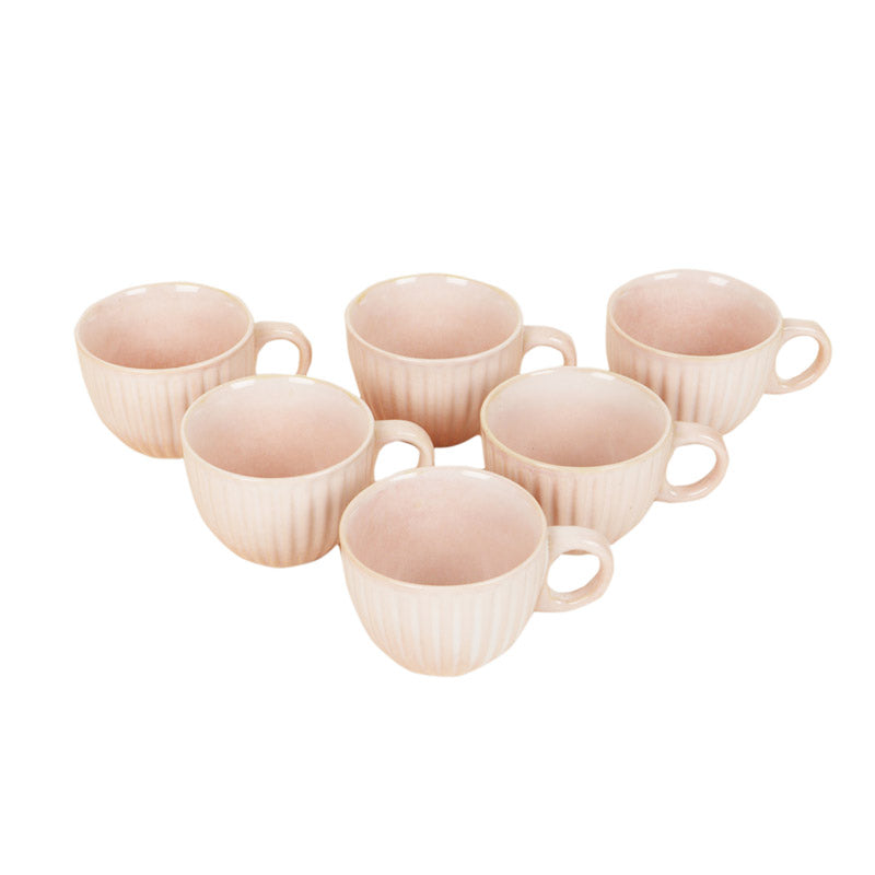 Rihaana Ceramic Tea Cup (135 mL Each) -  Set of Six media 3