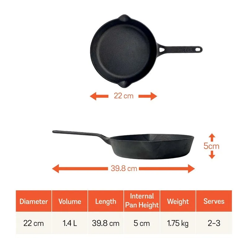 Meyer Cast Iron Frying Pan with Handle - 1400 mL/11.2 Inches media 10