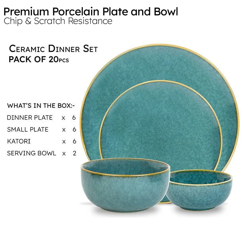 Careina Ceramic Dinner Set - 20 Piece Set media 3
