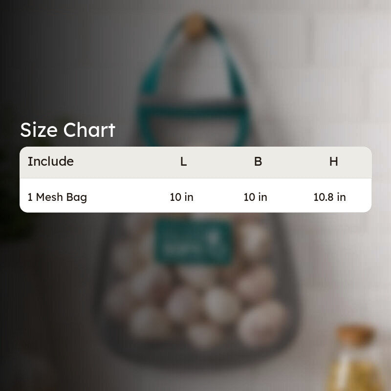 Eco-Friendly Green Mesh Kitchen Storage Bag media 7