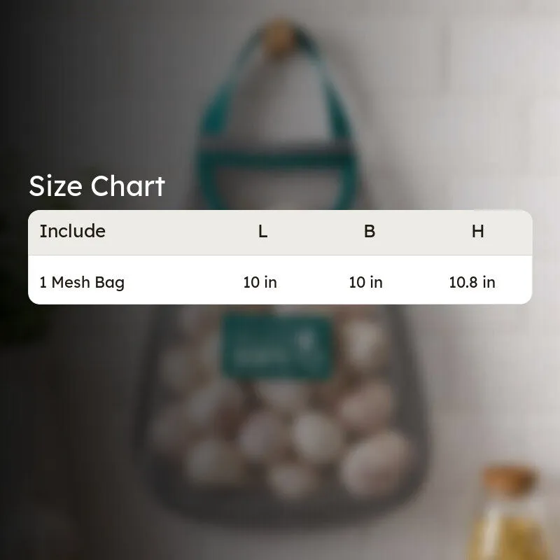 Eco-Friendly Green Mesh Kitchen Storage Bag media 7