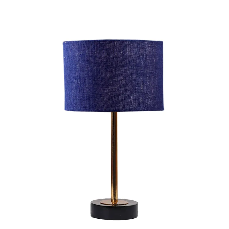 Sienna I Rodin Wooden Table Lamp - Blue,Gold,Black media 4