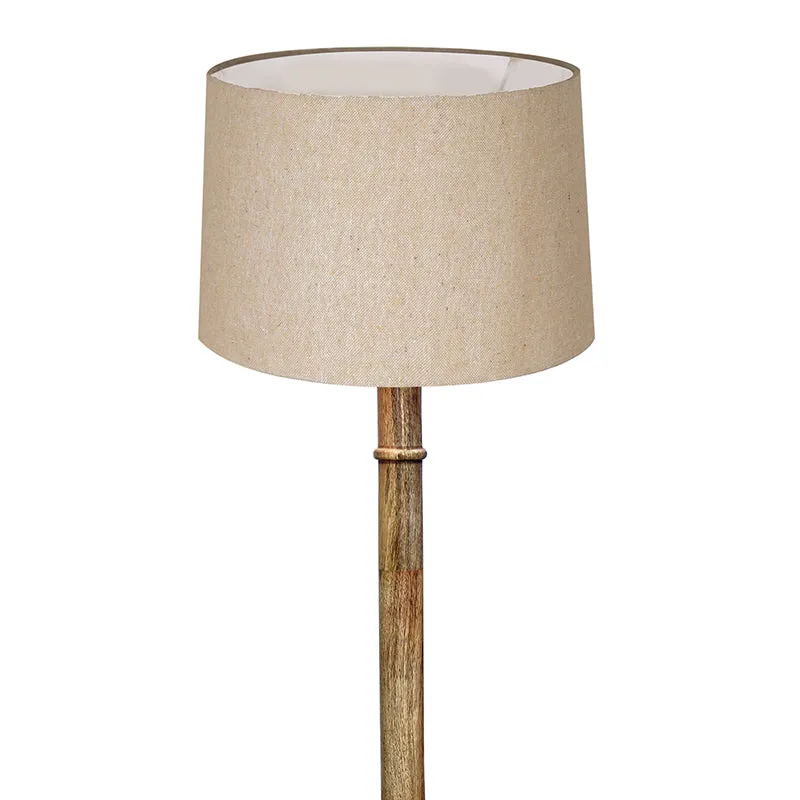 Elfin Cleo Wooden Floor Lamp - Beige media 5