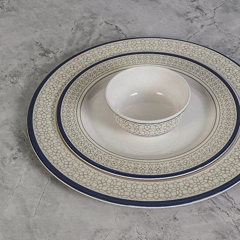 Cubicio Ethnic Melamine Dinner Set (Yellow) - 31 Piece Set media 3