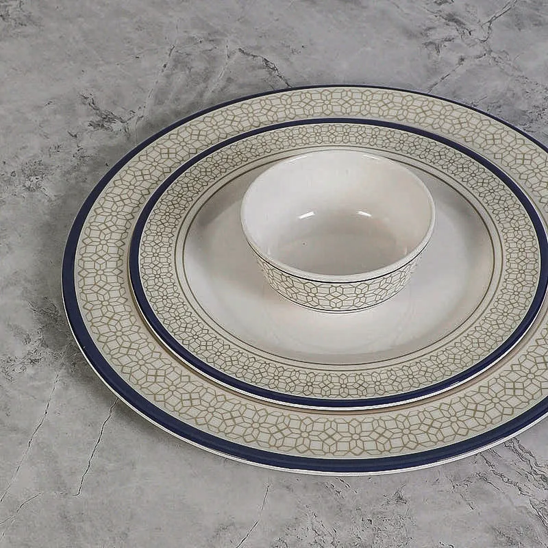 Cubicio Ethnic Melamine Dinner Set (Yellow) - 31 Piece Set media 3