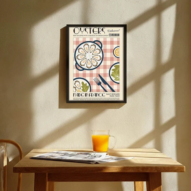 Blooming Brunch Archival Canvas Wall Art - Black media 1