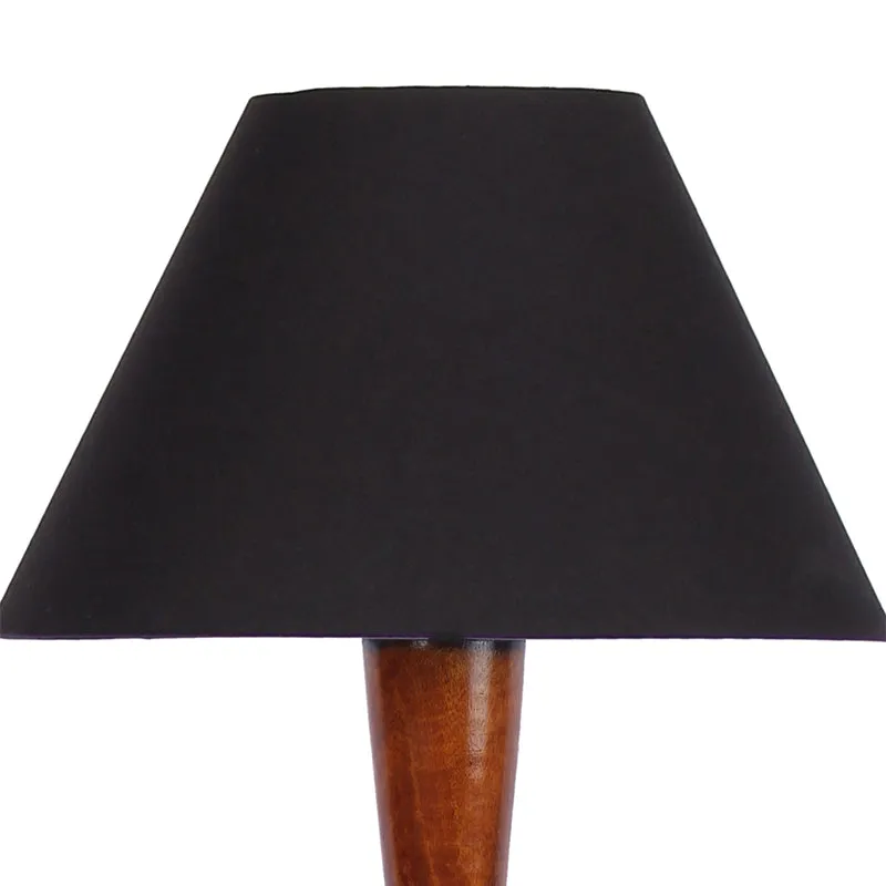 Tira Vintage Wooden Floor Lamp - Black media 3