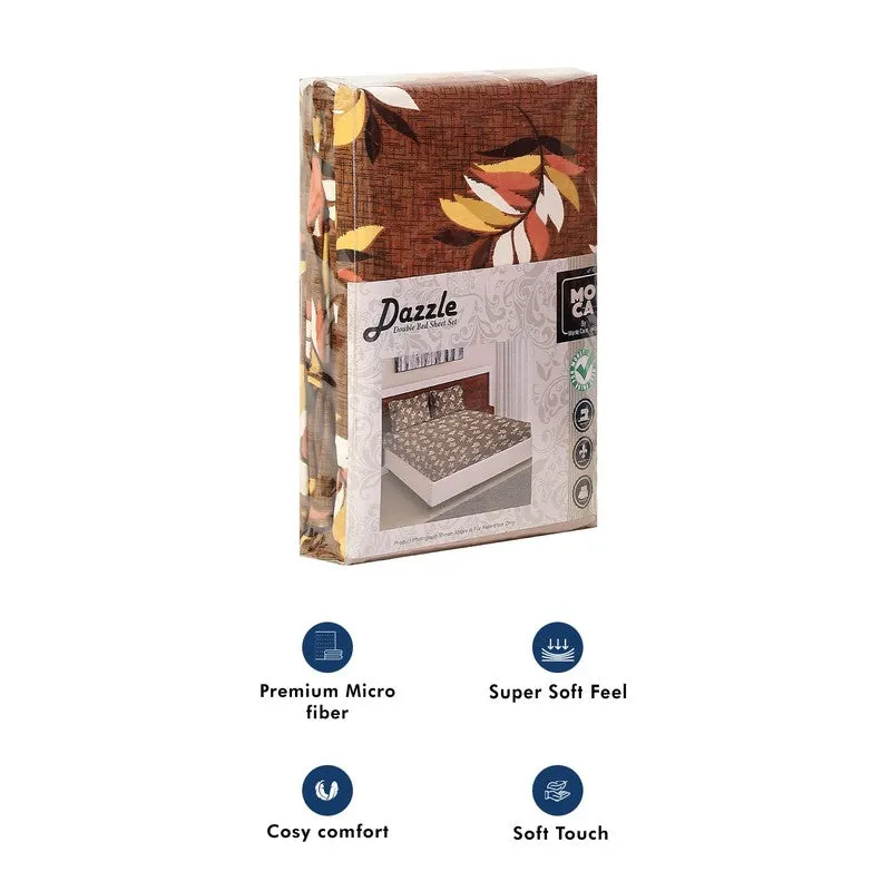 Monte Carlo Flow Leaves I Bedsheet - 120 GSM media 11