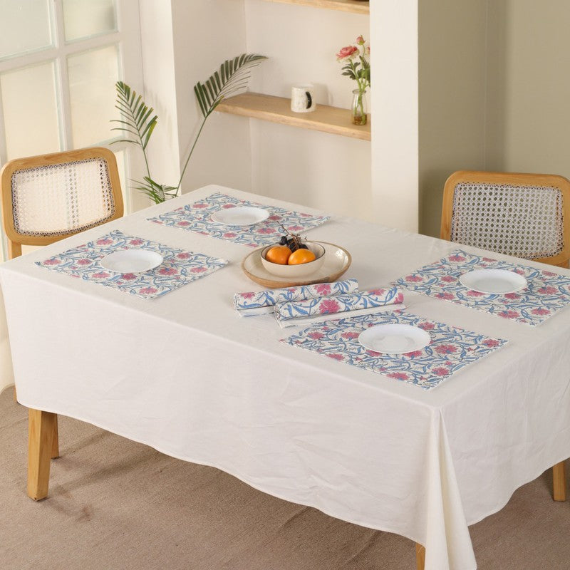 Petal Whisper Canvas Table Mats - Set Of Six