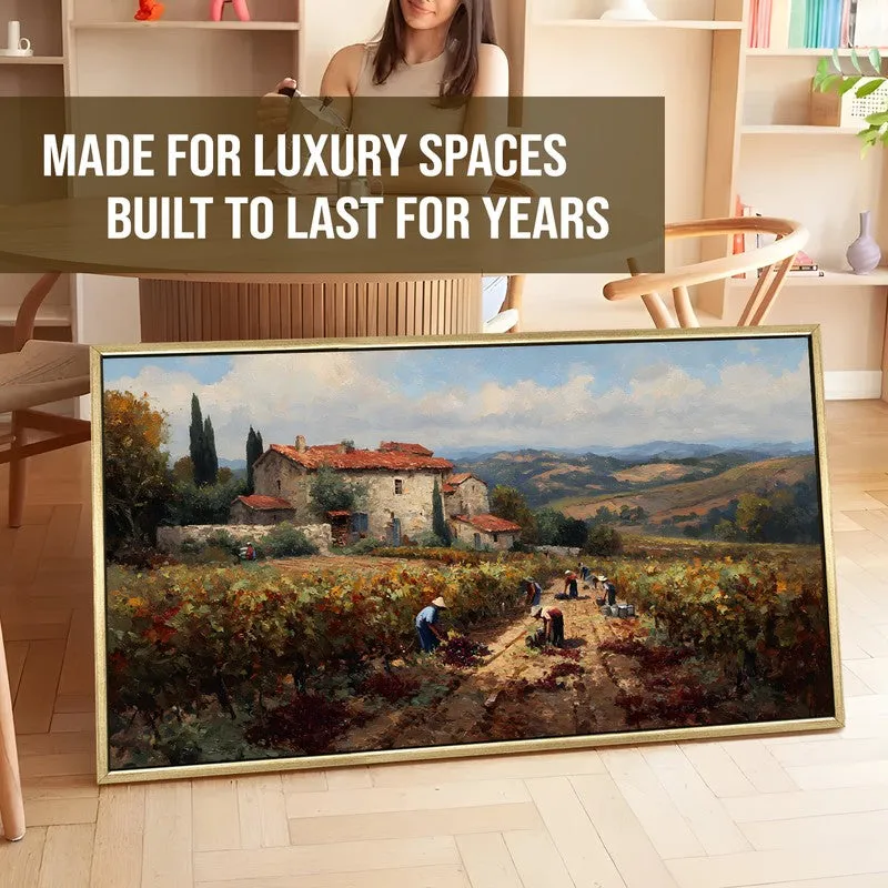 Agrarian Canvas Wall Painting With Frame media 5