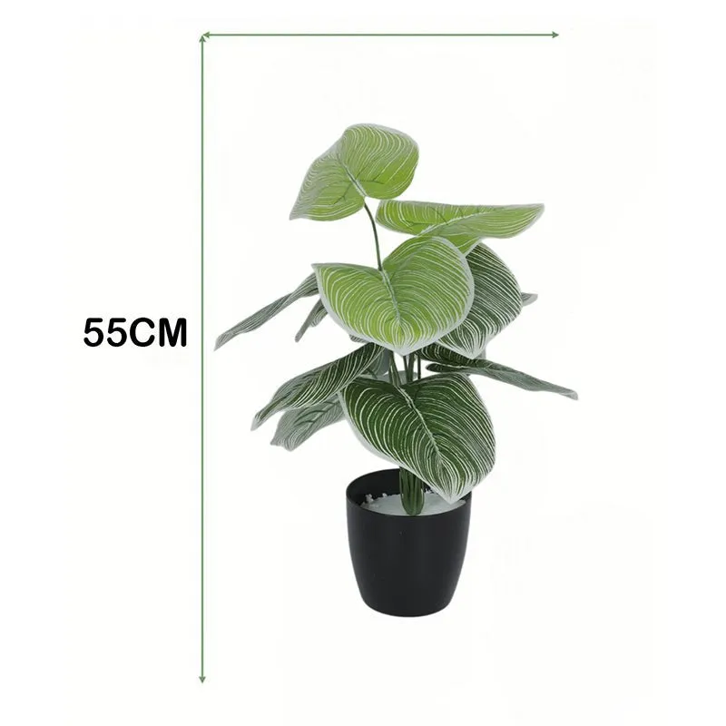 Spritz Artificial Plant With Black Plastic Pot - 1.8 Feet media 6