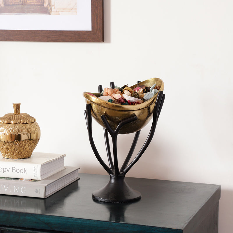 Vine Nest Accent Bowl - Gold media 3